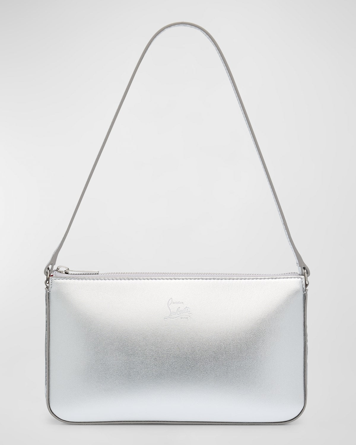 Christian Louboutin Loubila Metallic Leather Shoulder Bag