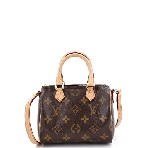 Speedy Bandouliere Bag Monogram Canvas Nano