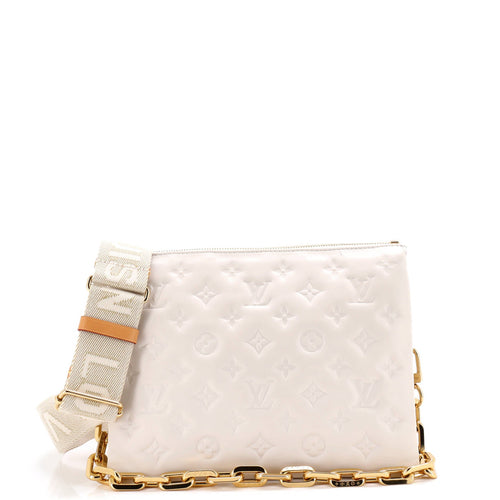 Coussin Bag Monogram Embossed Lambskin PM