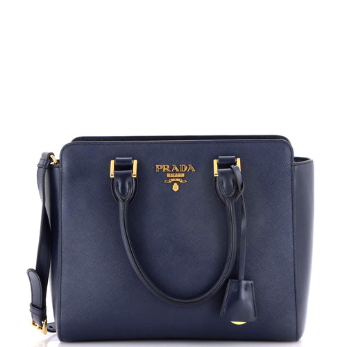 PRADA Convertible Open Tote Saffiano Leather Small