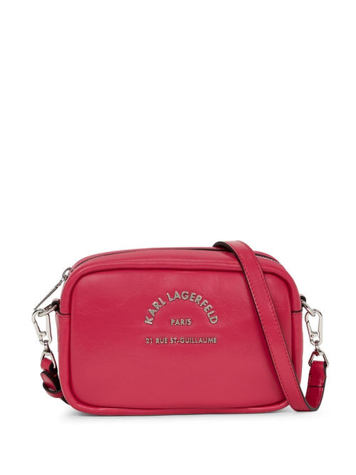 Women's Pink Camerabag Bag With Silver Logo in A496 | 245W3096A496A496