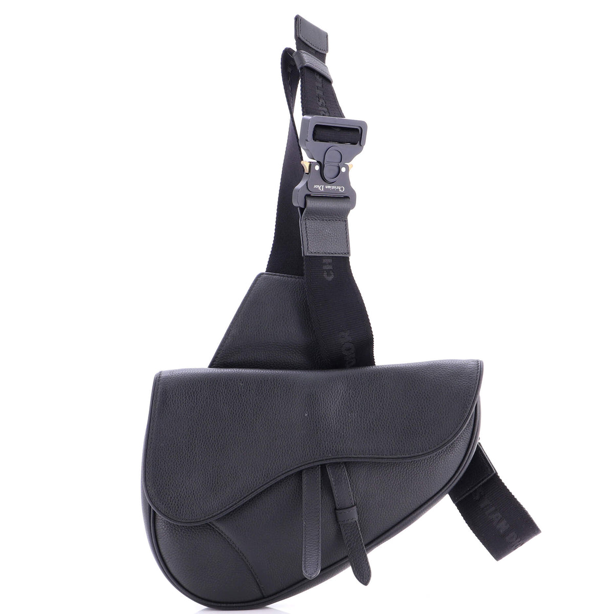 Christian Dior Saddle Crossbody Bag Leather Mini