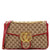 GUCCI GG Marmont Flap Bag Diagonal Quilted GG Canvas Medium