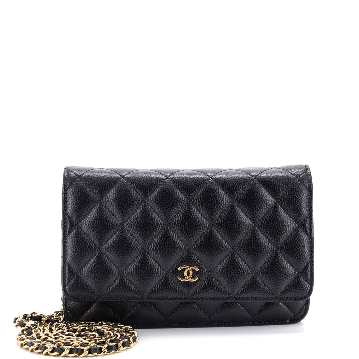 Chanel CHANEL Wallet on Chain Quilted Caviar