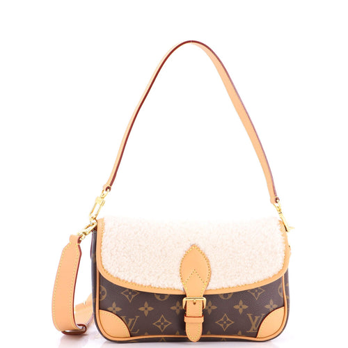 Diane NM Handbag Monogram Canvas with Shearling