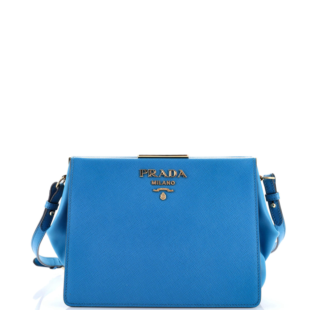Prada PRADA Light Frame Shoulder Bag Saffiano Leather Small