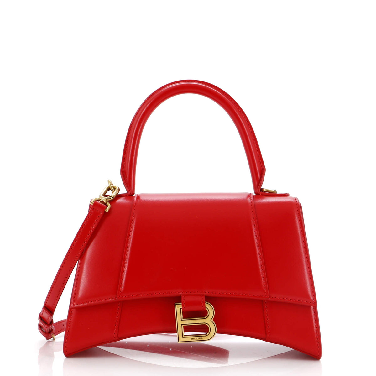 Balenciaga Hourglass Top Handle Bag Leather Small