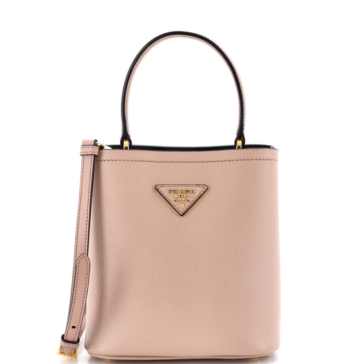 Prada PRADA Panier Bucket Bag Saffiano Leather Small