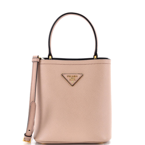 PRADA Panier Bucket Bag Saffiano Leather Small