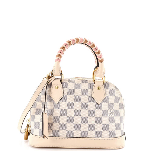 Alma Handbag Damier with Braided Detail BB