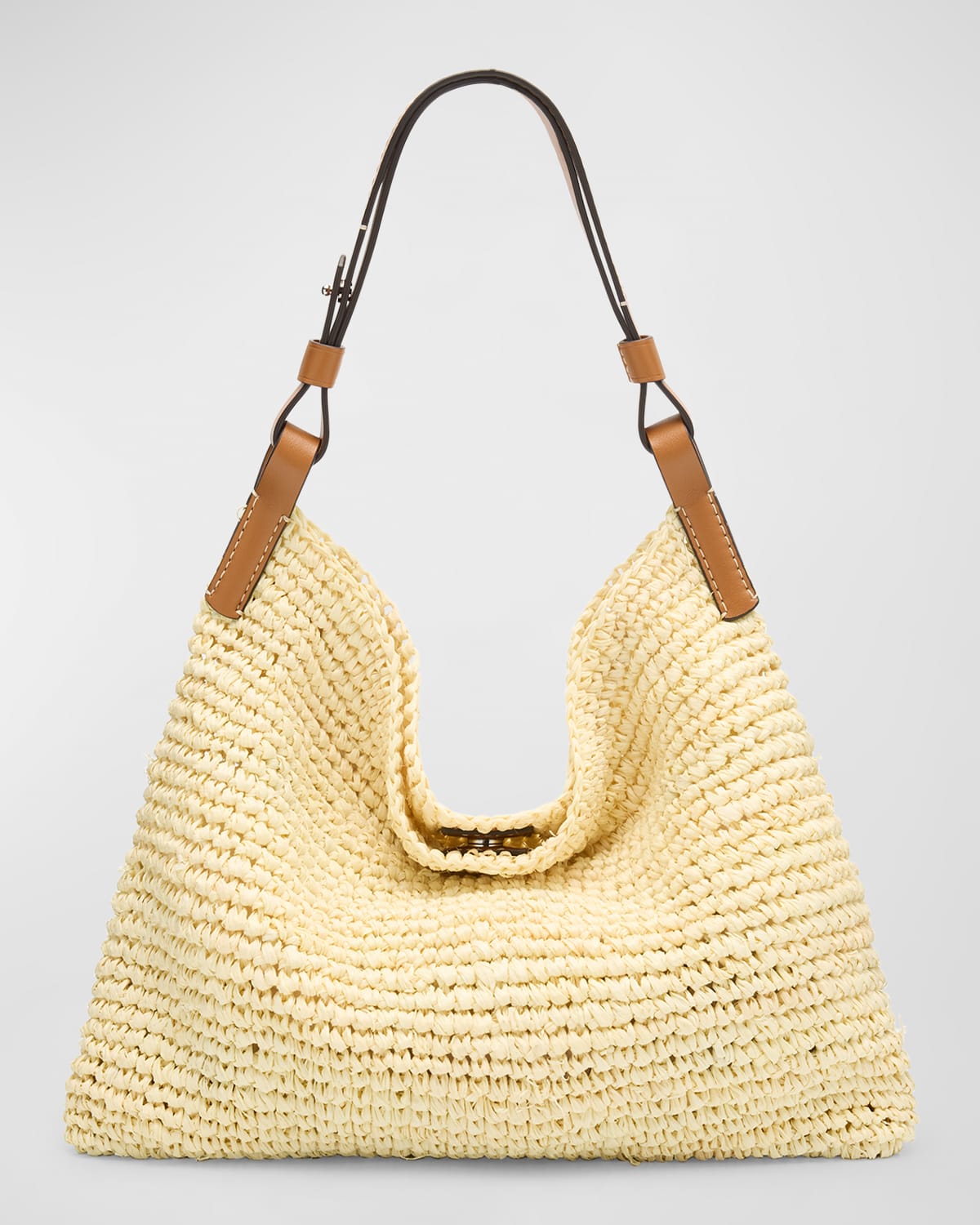 Proenza Schouler White Label Minetta Raffia Shoulder Bag