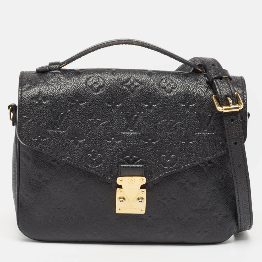 Sac Pochette Métis en cuir Empreinte Monogram noir