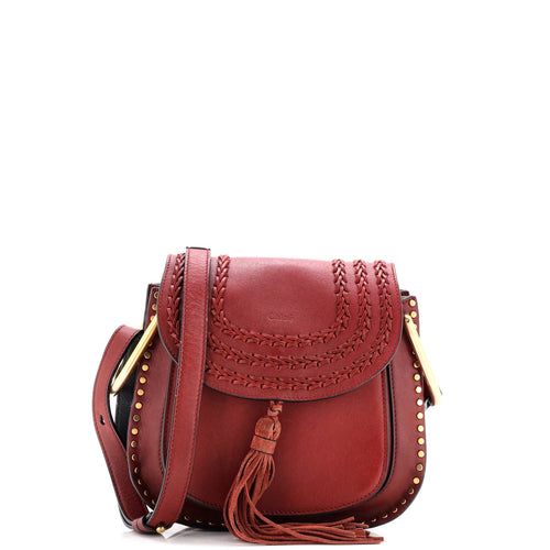 CHLOE Hudson Handbag Whipstitch Leather Small