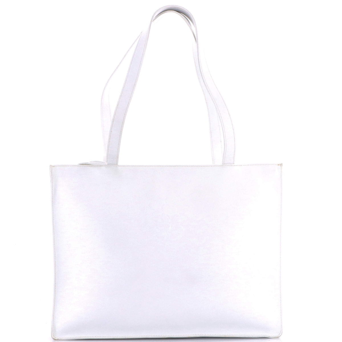 Chanel CHANEL Vintage Camellia CC Shopping Tote Leather Large