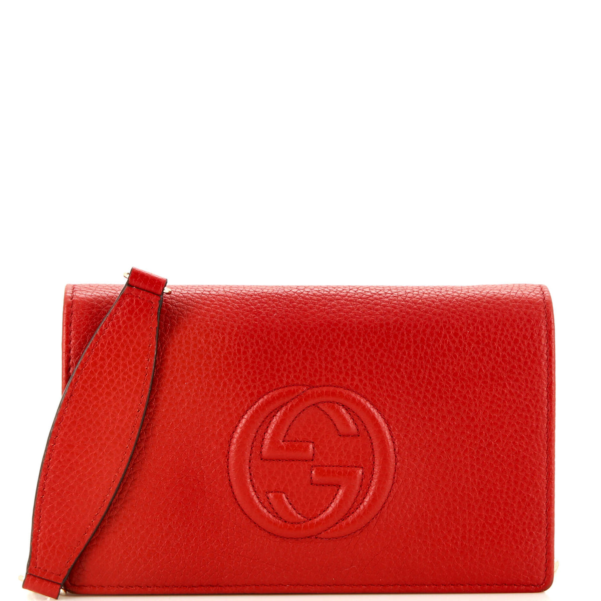 Gucci GUCCI Soho Wallet on Chain Leather