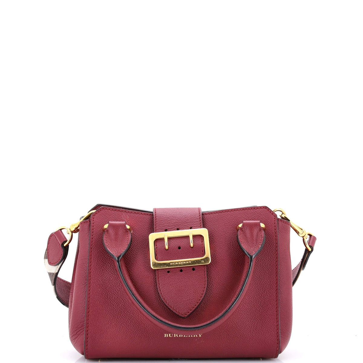 Burberry Buckle Tote Leather Small