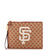 GUCCI MLB Zip Pouch GG Canvas with Applique Medium