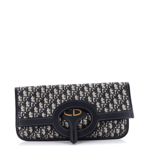 Fold Over Clutch Oblique Canvas