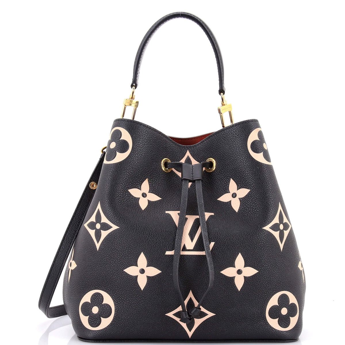 Louis Vuitton NeoNoe Handbag Bicolor Monogram Empreinte Giant MM
