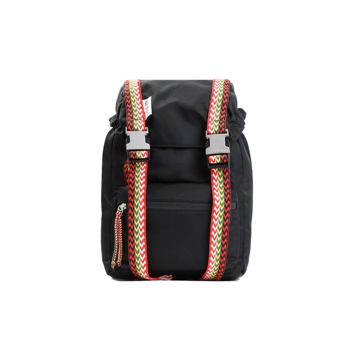 Lanvin Men's Nano Curb Nylon Backpack in Black | LMBGIA00DAVIA23 Color 10