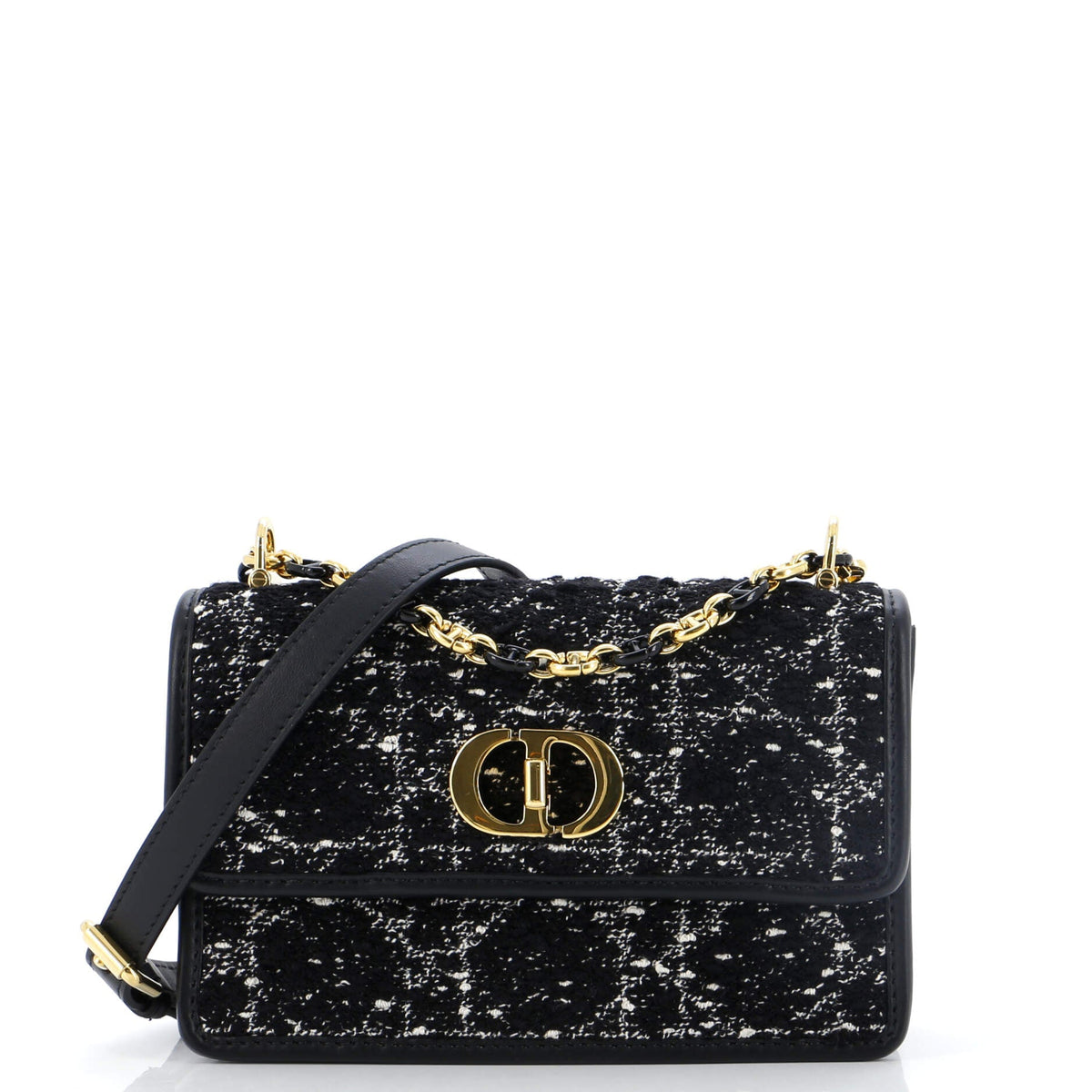 Christian Dior Miss Caro Flap Bag Cannage Quilt Tweed Mini