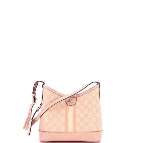 GUCCI Ophidia Open Bucket Bag GG Coated Canvas with Leather Small