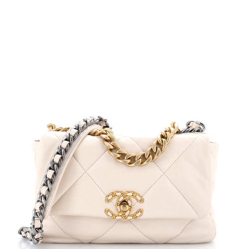CHANEL 19 Flap Bag Quilted Leather Medium