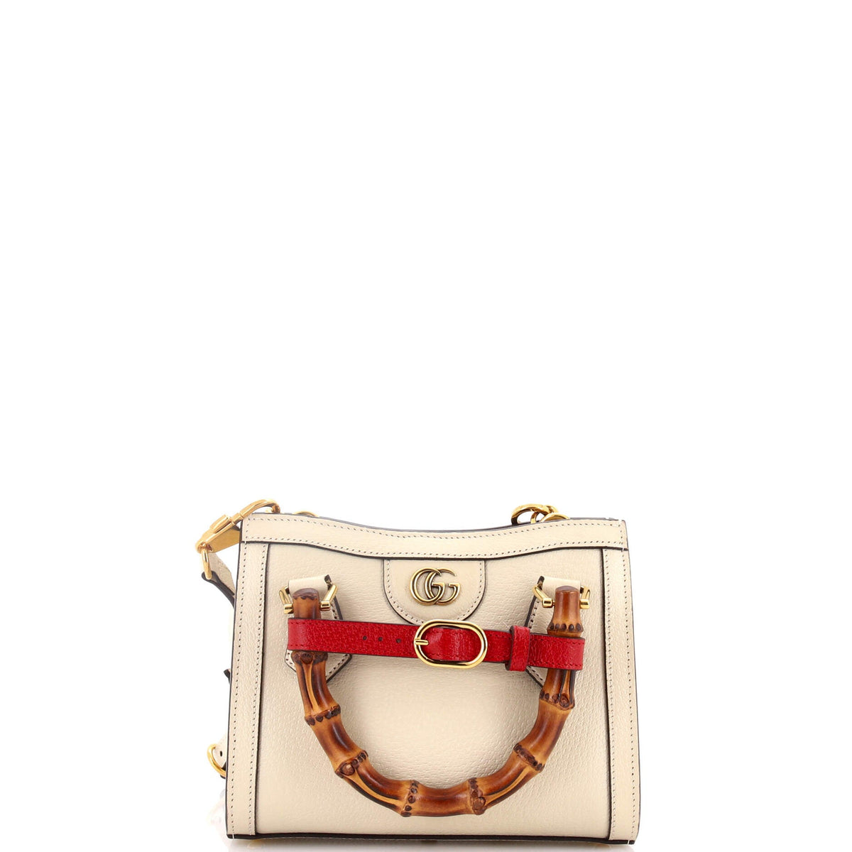 Gucci GUCCI Diana NM Bamboo Handle Tote Leather Mini
