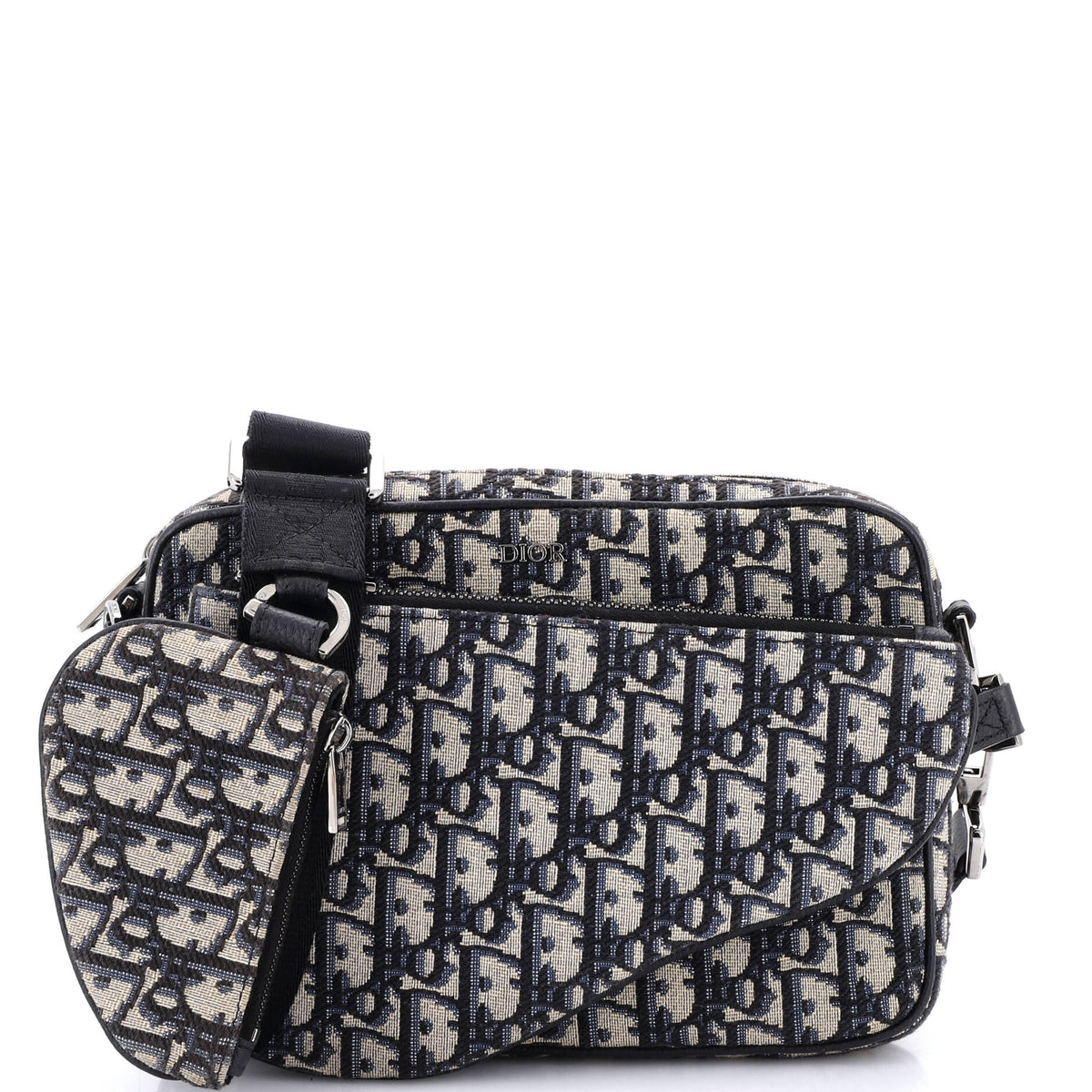 Christian Dior Saddle Tripple Pouch Oblique Canvas