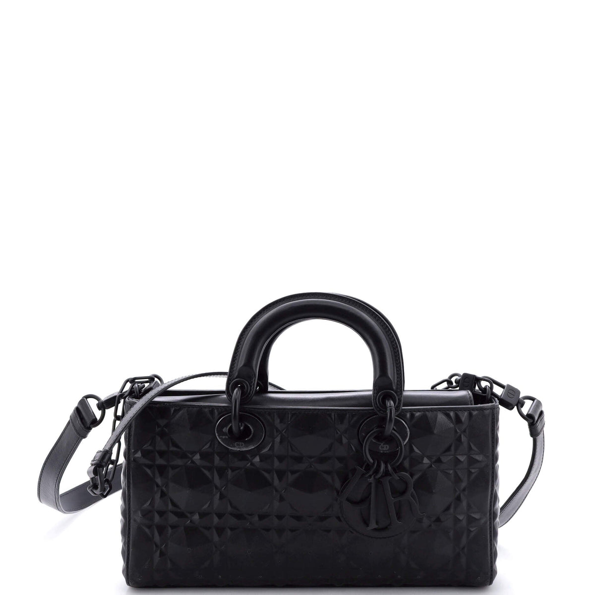 Christian Dior Ultra Matte Lady D-Joy Bag Diamond Motif Cannage Calfskin Medium