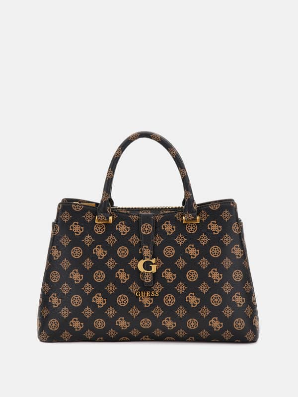 Guess Sac à main Kuba 4G avec logo pivoine