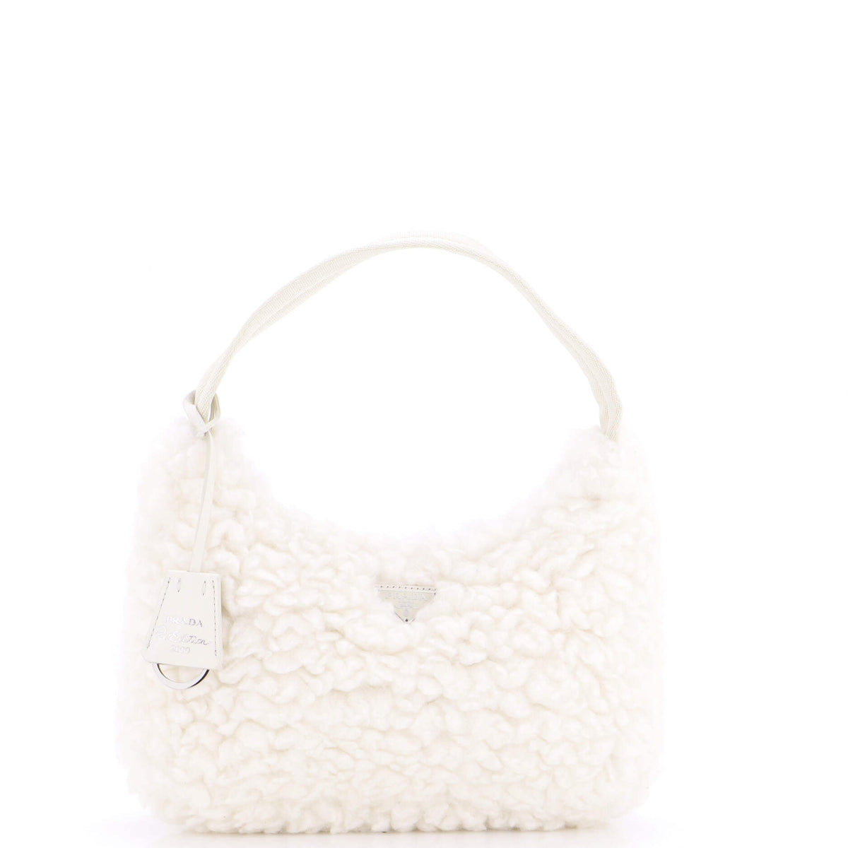 Prada PRADA Re-Edition 2000 Hobo Cashmere Mini