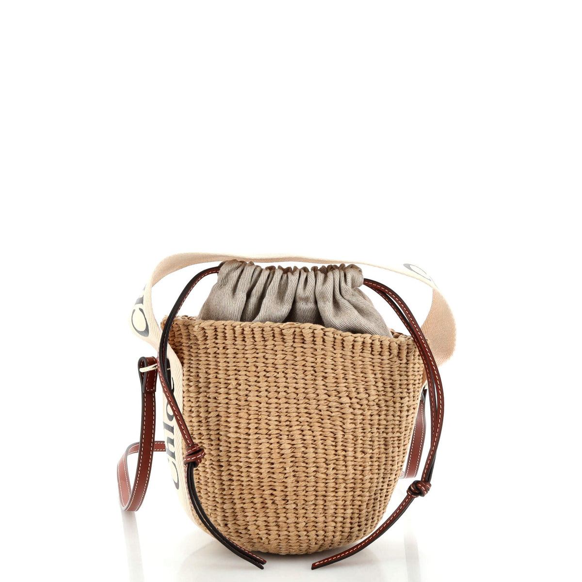 Chloe CHLOE x Mifuko Woody Basket Bag Raffia Small