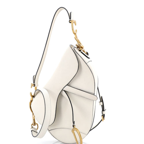 Saddle Handbag with Strap Leather Medium