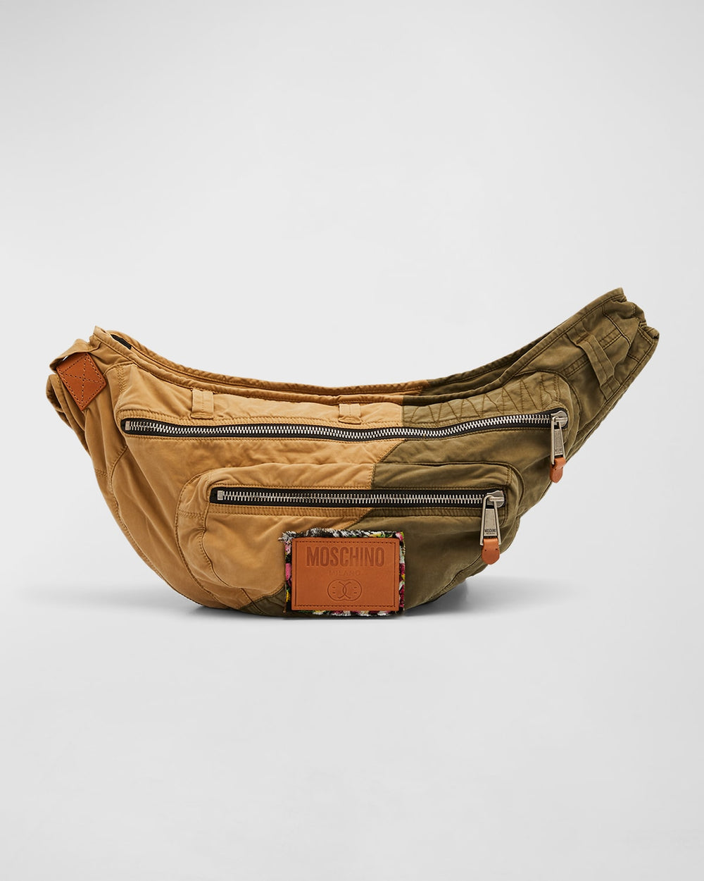 Men's Two-Tone Cargo Shoulder Bag