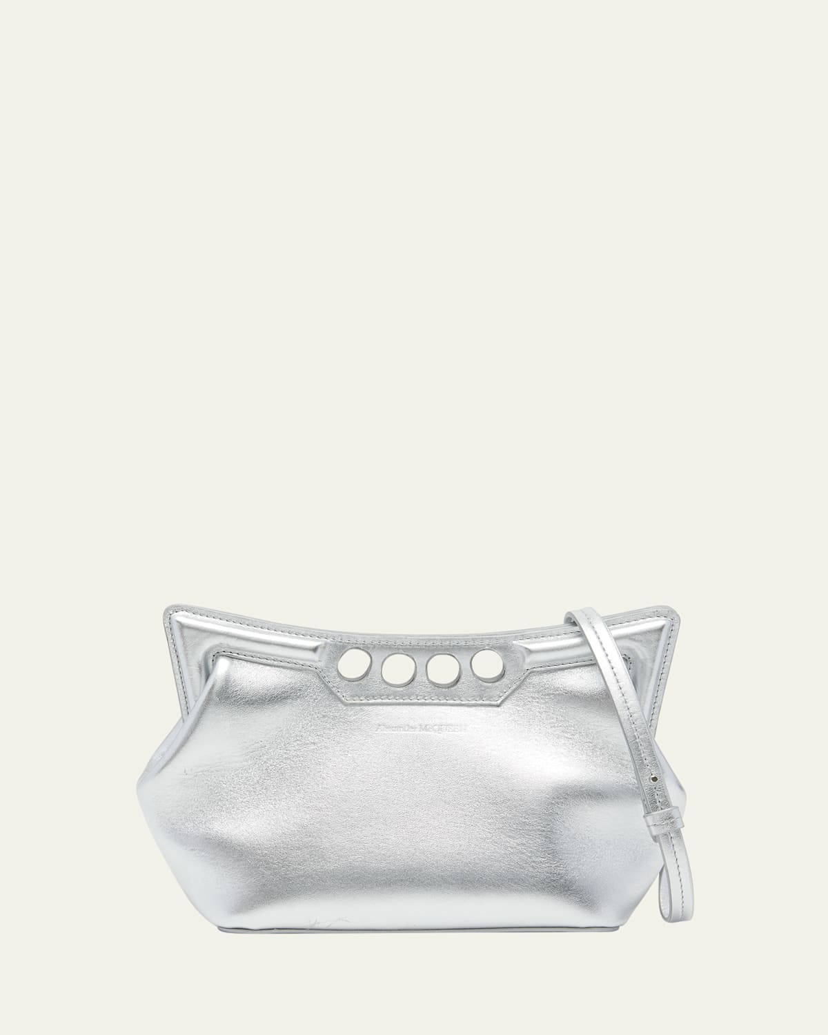 Alexander Mcqueen The Peak Mini Metallic Shoulder Bag