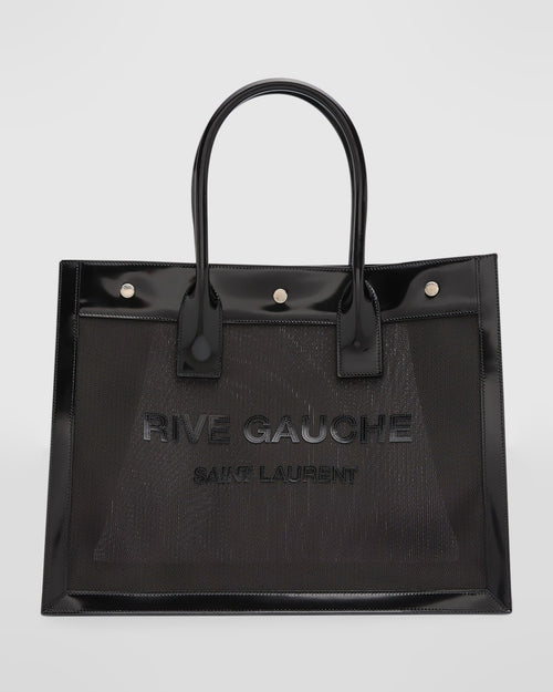 Rive Gauche Small Tote Bag in Mesh