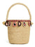 Women's Paisley Raffia Bucket Bag in Beige | Size UNI | LWMY002R24MAT002