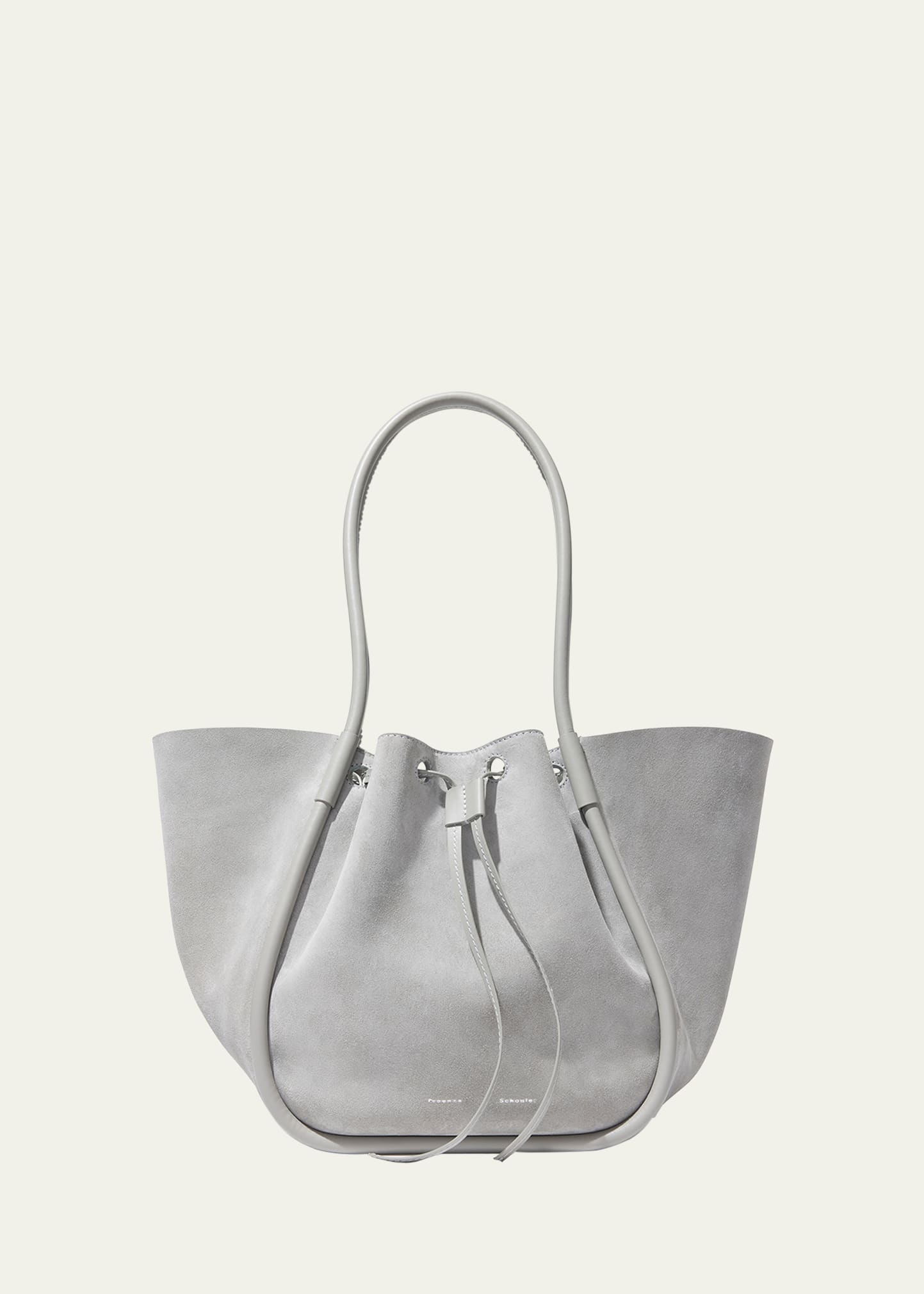 Proenza Schouler Large Drawstring Suede Tote Bag