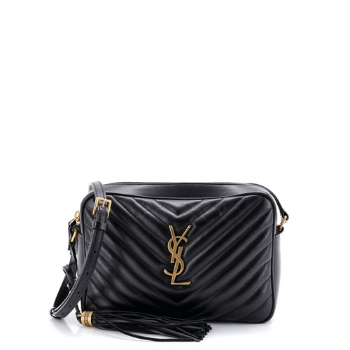 Lou Camera Bag Matelasse Chevron Leather Small