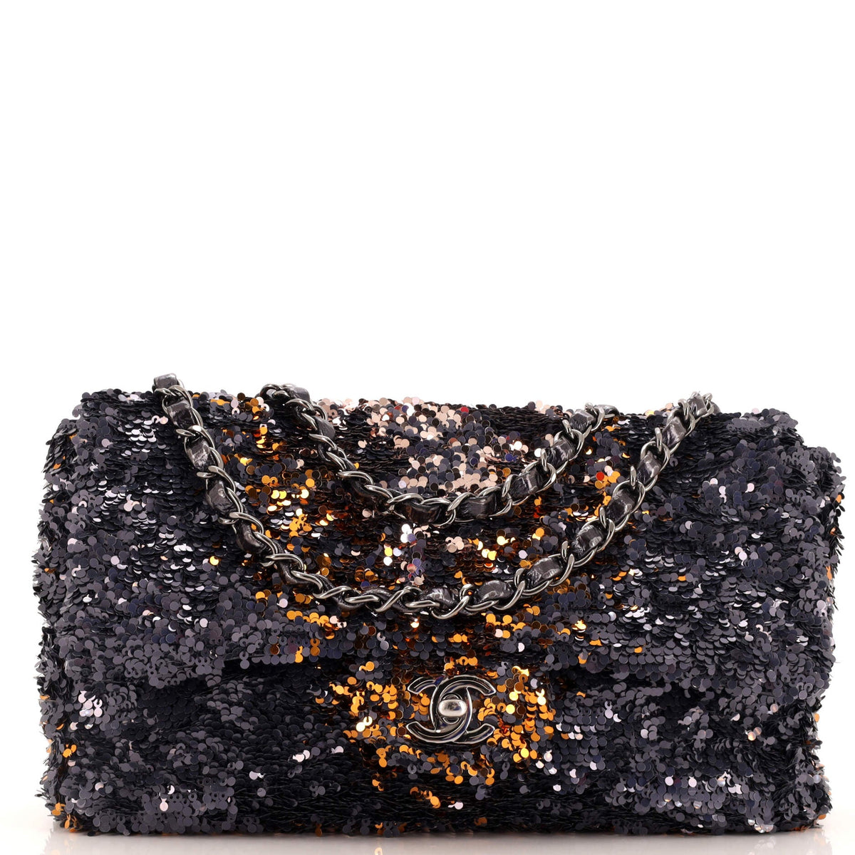 Chanel CHANEL CC Chain Flap Bag Sequins Medium