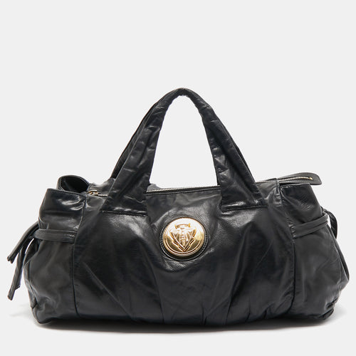 Black Leather Hysteria Tote