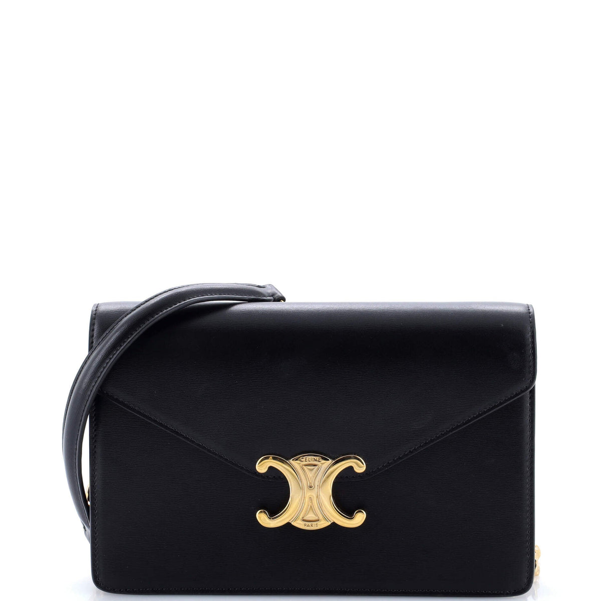 Celine CELINE Margo Triomphe Wallet on Chain Leather