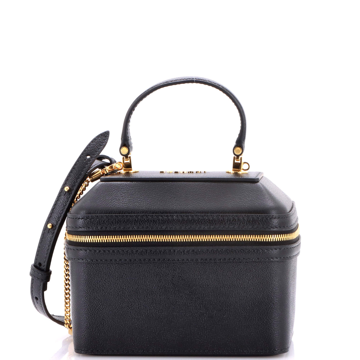 Bvlgari BVLGARI Serpenti Forever Top Handle Convertible Vanity Leather Small