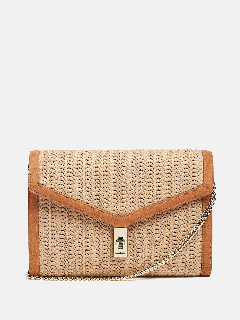 Guess Lisa Raffia Envelope Crossbody