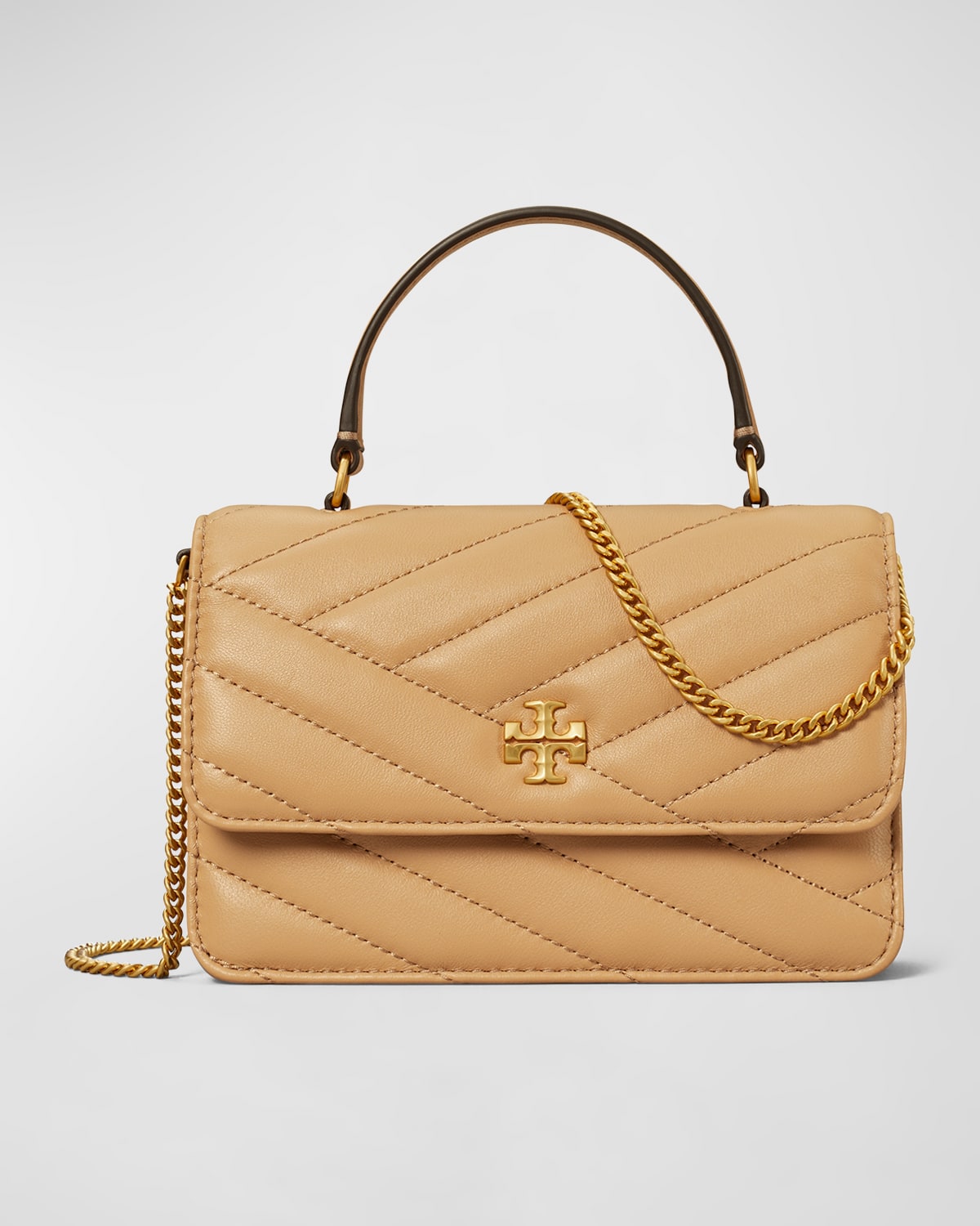 Tory Burch Kira Mini Quilted Top-Handle Bag