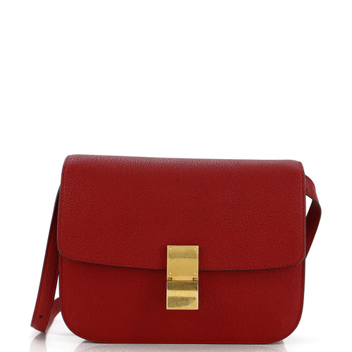 CELINE Classic Box Bag Grainy Leather Medium