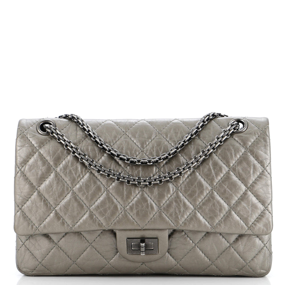 CHANEL Reissue 2.55 Flap Bag Quilted Metallic Aged Calfskin 226