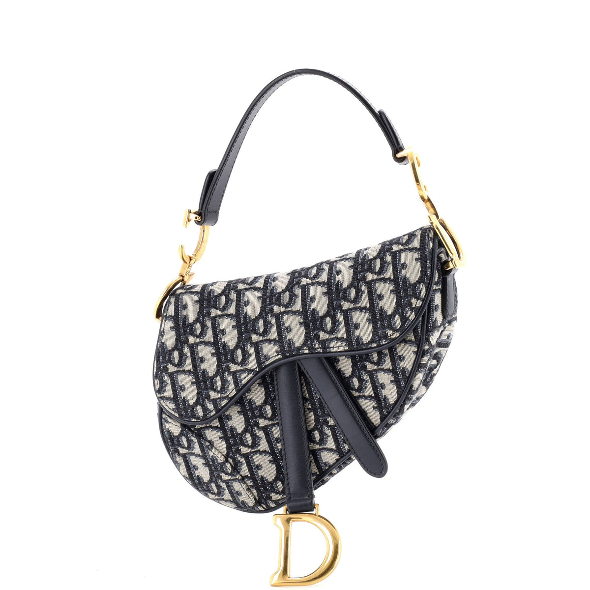 Christian Dior Saddle Handbag Oblique Canvas Mini