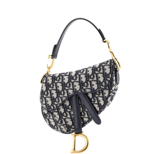 Saddle Handbag Oblique Canvas Mini
